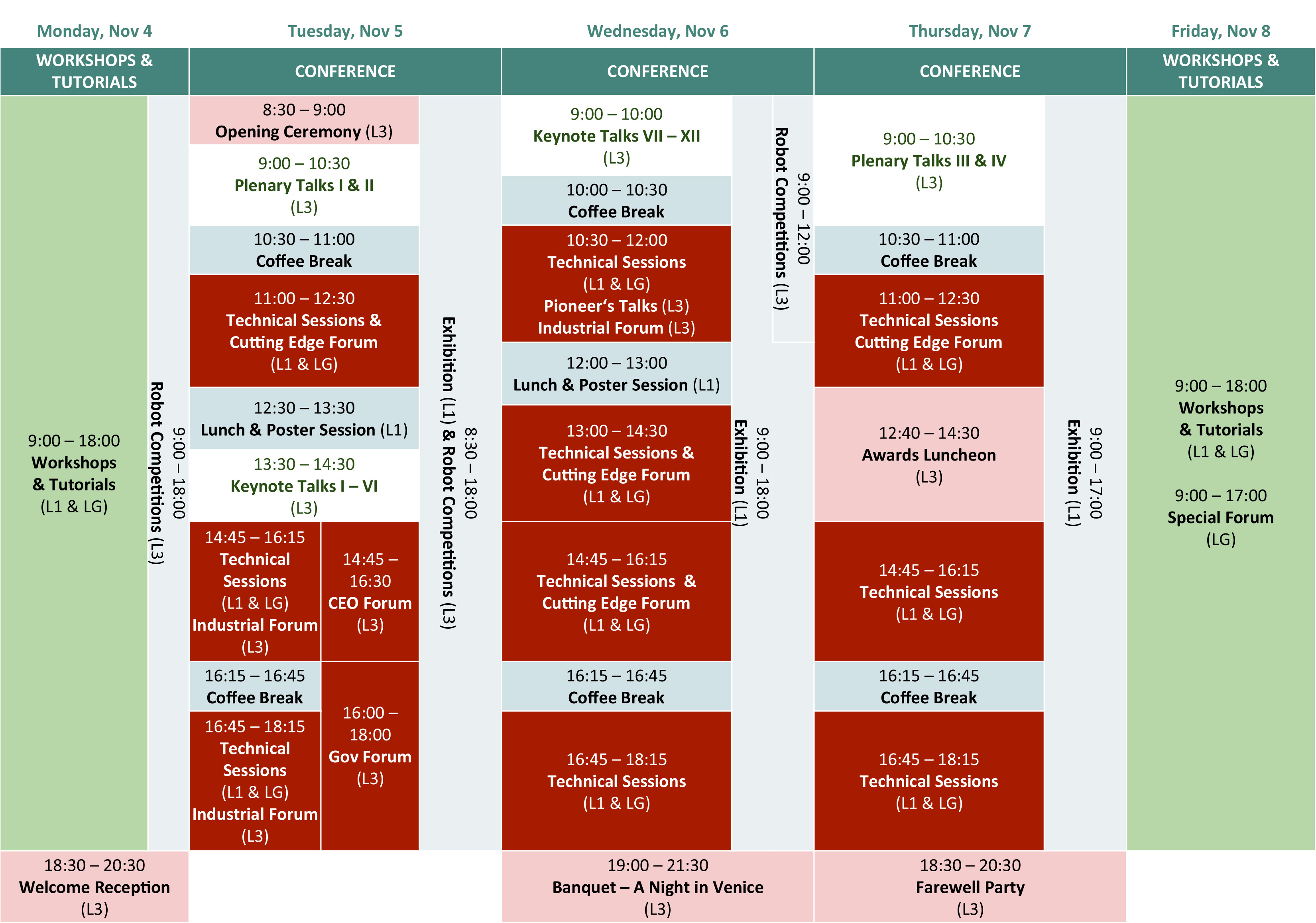 program at a glance